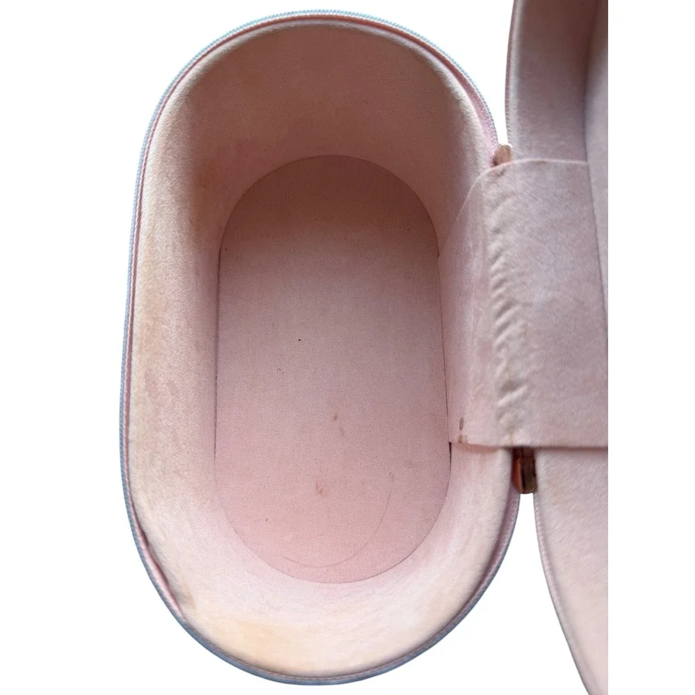 Anastasia Baby Pink Zip Top Handle Cosmetic Bag Case Travel Makeup Beauty Vacay